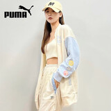 彪马（PUMA）女子运动休闲撞色棒球服透气夹克536309-99 L码