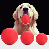 聚创麒 宠物狗狗实心橡胶弹力球玩具泰迪幼小中大型犬磨牙玩具金毛萨摩德牧耐咬训练橡胶球玩具 S-号5.0cm(实心球)