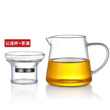忆壶茶（YIHUTEA）公道杯玻璃加茶漏组合套装茶海分茶器带过滤加厚玻璃公杯茶具配件 280ML公杯+茶漏