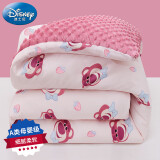 迪士尼宝宝（Disney Baby）婴儿童被子恒温豆豆被春秋季幼儿园午睡新生儿床上用品可拆卸调节薄厚毛毯盖毯被褥3斤 草莓熊