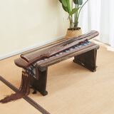 柴扉园可折叠桐木古琴桌凳禅意共鸣矮琴桌便携式古筝桌中式国学琴台桌几 卧室条案供桌书案琴桌子仿汉书法桌 小号矮琴桌单张90长