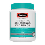 Swisse无腥高浓度深海鱼油胶囊1500mg 400粒/瓶 欧米伽3中老年鱼油 海外进口