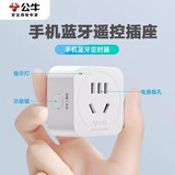 公牛（BULL）公牛倒计时插座定时器开关两脚3脚定时排插防触电无线插头手机电动车充电防过充插线板 蓝牙连接定时 倒计时开关D-6