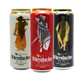 瓦伦丁啤酒德国原装进口小麦啤酒黑烈性黄白啤酒500ml听装 黑 小麦 烈性啤酒 组合24听整箱