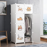 安尔雅简易衣柜组装成人衣橱出租房宝宝衣服收纳小型家用储物柜