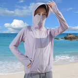 迈奥里防晒衣女夏季2025新款冰丝薄款防紫外线透气防晒服户外防晒衫外套 702丁香紫 L （适合体重100-115斤）