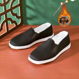 内联升手工布鞋男老北京传统布鞋 手工千层底男鞋男士正宗老布鞋8111A 黑色精品（千层布底） 42