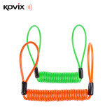 KOVIX 碟刹锁专用提醒绳内有钢丝长1.5米山地自行车锁电动车锁防盗绳警示弹簧绳 颜色随机