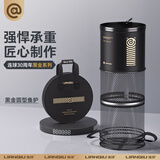 连球鱼护渔户包黑坑竞技装鱼网兜渔网涂胶加厚速干小鱼护网渔具配件 45cm 3m 黑金圆形鱼护