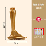 能量三角经络按摩刷强磁活筋刷五行魔蝎刷抖音款开背腿部纤腰腹按摩器 黄金三角刷一个【穴位图】
