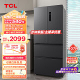 TCL 407升一级能效双变频法式多门四开门家用大容量电冰箱超薄嵌入式风冷无霜-32度深冷速冻R407V5-D