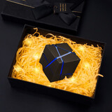 添祺魔方蓝牙音箱音响情人节礼物创意生日礼物高档实用桌面智能电脑送员工送朋友的男友兄弟老公黑科技 黑色礼盒款（含拉菲草+贺卡）