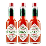 辣椒仔（Tabasco）美国进口塔巴斯科辣椒酱 必胜客低脂肪沙拉意面辣椒汁调味汁西餐0 3瓶装