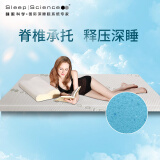 睡眠科学（Sleep Science）淡蓝凝胶高密度记忆棉床垫子薄床垫折叠床垫榻榻米床垫冬暖夏凉 淡蓝凝胶记忆棉 90*200*5CM