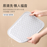 Saemmi硅胶锅垫餐桌垫隔热垫家用盘碗茶杯垫高级厨房沥水防滑垫儿童餐垫 马卡龙-米灰色