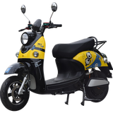 杰帆（JF）新龟王电动车踏板车电动摩托车小龟电摩双人踏板摩托车助力电瓶车 小黄人 空车不含电池