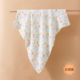 婧麒婴儿纯棉纱布浴巾新生儿六层加厚超柔吸水初生宝宝洗澡专用 长颈鹿/六层 110*110cm