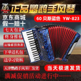 鹦鹉（YINGWU）鹦鹉键盘手风琴三四排簧老字号手风琴初学入门演奏厂家直接发货  60贝斯蓝色