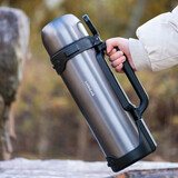 乐扣乐扣（LOCK&LOCK）手提保温壶户外露营家用便携车载男女大容量水壶2.2L灰色