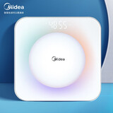 美的（Midea） 智能精准体重秤usb充电款家用人体电子称重计小型减肥高精度耐用专业健康女生 彩虹秤