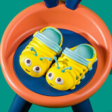 小鹿米利 儿童拖鞋夏季女童3-6岁宝宝洞洞鞋防滑软底男童2婴幼儿毛毛虫凉拖 黄色 【160】鞋内长15.5CM建议脚长15CM