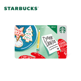 星巴克（Starbucks） 1999-星巴克Starbucks 星礼卡男女士节日送礼 礼品卡 圣诞小饼星礼卡-100