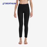 迪卡侬（DECATHLON）户外滑雪速干跑步透气轻量保暖舒适排汗弹力打底衣裤 【女式】黑色下装 M