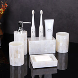 米荚贝壳漱口杯套装 浴室洗漱卫浴五件套 创意卫生间电动牙刷置物架 新贝恋卫浴五件套