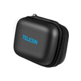 TELESIN 适配GoPro12收纳包适用gopro11 10 9 8配件收纳运动相机包迷你便携保护包电池内存卡数据线收纳 黑色