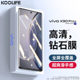 KOOLIFE适用 vivo X90Pro+钢化膜维沃X90 Pro+手机膜保护贴膜超薄玻璃曲面全屏幕覆盖高清透防摔指纹