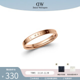 丹尼尔惠灵顿（DanielWellington）DW戒指男女对戒 时尚饰品素圈情侣戒指表白礼 生日礼物送女友 尺寸12 DW00400018