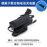 德力普（Delipow）12v锂电池组聚合物移动电源大容量带显示屏24V可充电户外音响/太阳能路灯/监控设备/防蜂服led灯等 12.6V充电器【3A智能转灯快充】