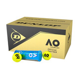 邓禄普（DUNLOP） 网球专业比赛训练登路普耐磨高弹性羊毛ATP胶罐铁罐 24筒 601353 三粒装 (整箱)