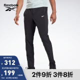 Reebok锐步官方男装PANT经典黑色室内健身训练舒适黑色运动长裤 GT3220_黑色 A/L