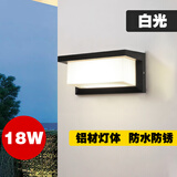 圣德艺户外壁灯庭院防水欧式室外灯过道楼梯别墅装饰走廊大门阳台墙壁灯 I款18瓦-白光 .