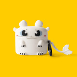 韵宁 适用airpods保护套airpods pro耳机套airpods3硅胶软壳苹果耳机壳卡通三代 苹果Airpodspro【白色卡通龙】