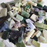 得意石新疆和田玉边角料练手料玉石挂件鱼缸花盆原石毛料学习雕刻下脚料 300g只多不少