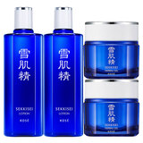 雪肌精限定经典水乳套装礼盒 水360ml*2+凝霜80g*2 补水保湿 送人礼物