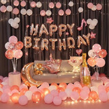 酷依宝成人礼生日布置18周岁女孩派对场景网红气球男朋友背景墙装饰用品