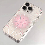 梵皓伊 简约小清新晕染圣诞树烟花适用苹果16promax手机壳全包防摔iPhone15plus保护套新款透明硅胶13/14 pc透明太空壳【粉色烟花】 iPhone15