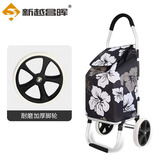 新越昌晖买菜手拉车折叠购物车手拉车铝合金拖车拉货小推车石墨花F51055