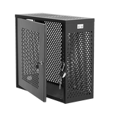 格鲁特机柜计算机电脑保密箱安全机箱保密机箱主机安全柜机箱保护罩电脑保密防盗服务器机柜台式机箱带锁 黑色 480*430*200