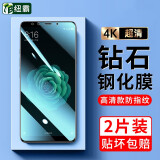 纽霸 适用于小米6钢化膜 小米6X全玻璃手机膜抗蓝光保护膜电竞防指纹防爆贴膜 【小米6X】电镀高清防指纹2片装 贴坏包赔