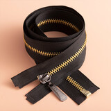 长科5号金属铜拉链外套衣服羽绒服长款开尾黑色拉锁条包包拉链头配件 真铜 黑色60cm 1条