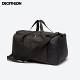 迪卡侬（DECATHLON）城市轻户外足球单肩包隔层健身包运动背包训练包收纳包足球鞋包 35升静谧黑【可折叠/3隔层】