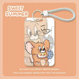 菲仕捷猫和老鼠卡套汤姆杰瑞周边情侣学生饭卡公交校园门禁卡厂牌保护套 款式1 卡套+白皮绳+钥匙扣