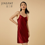 金三塔真丝睡衣女桑蚕丝美肤性感吊带裙睡裙家居服