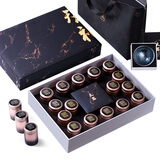 武夷智理 茶叶礼盒 金骏眉红茶小种+大红袍 小金罐装16罐218g 中秋送礼