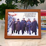 韶之红毛主席像装饰字画办公桌面摆台画像伟人恩来挂画挂像壁画励志家装 5伟人合照 7寸（21cm*16cm）