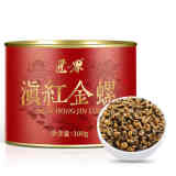 匠界滇红金螺红茶新茶茶叶云南凤庆滇红茶蜜香型金螺春茶嫩芽罐装100g